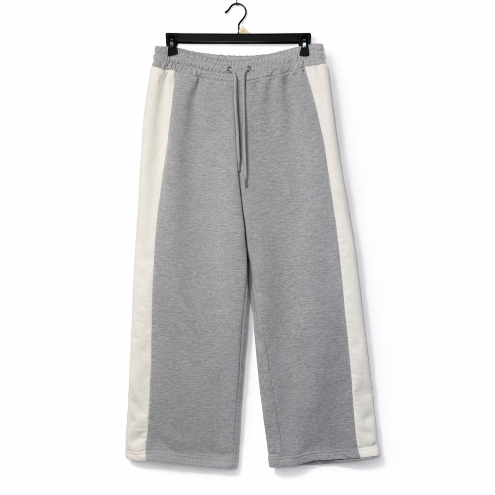 ✨EGO Tie-Waist Contrast Side Stripe Wide-Leg Joggers Size 2